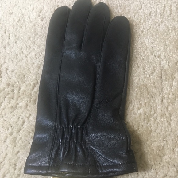 NWT ISO Leather Gloves Cashmere Lining Warm Medium - Picture 2 of 9